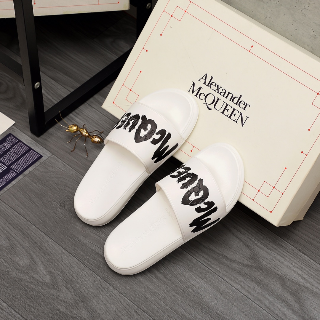 Alexander Mqueen Logo Slipper - 