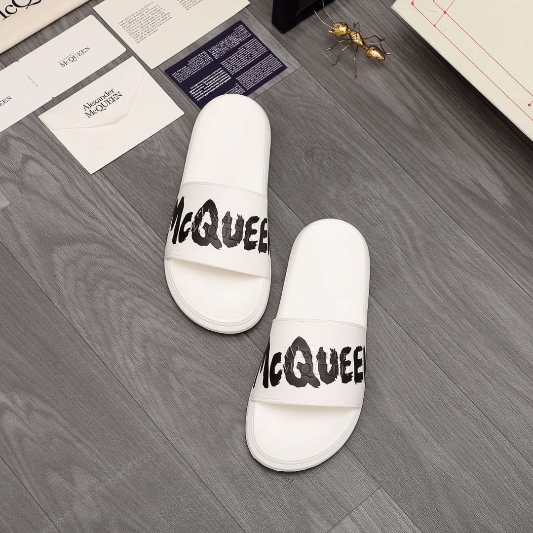 Alexander Mqueen Logo Slipper - 