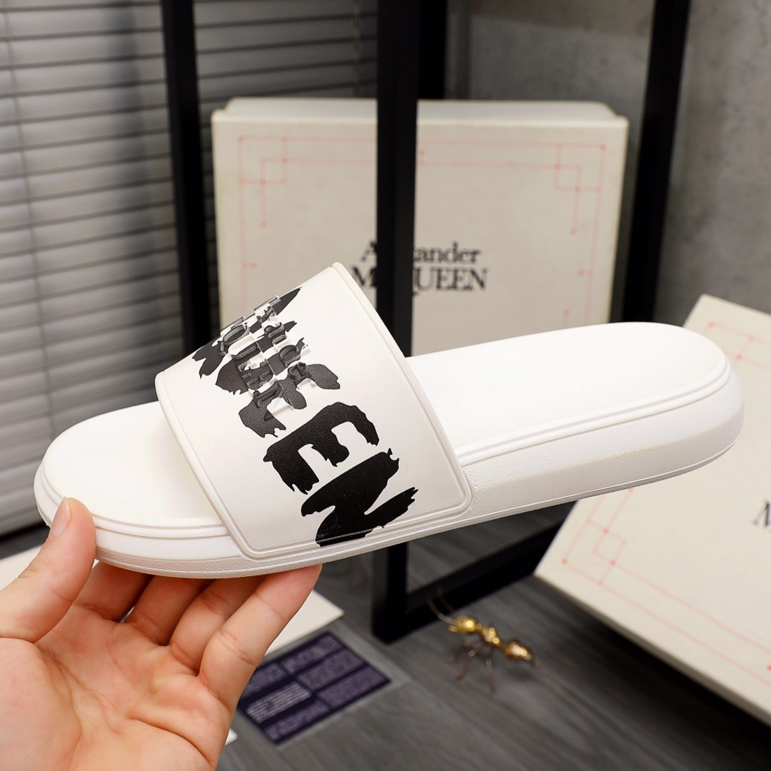 Alexander Mqueen Logo Slipper - 