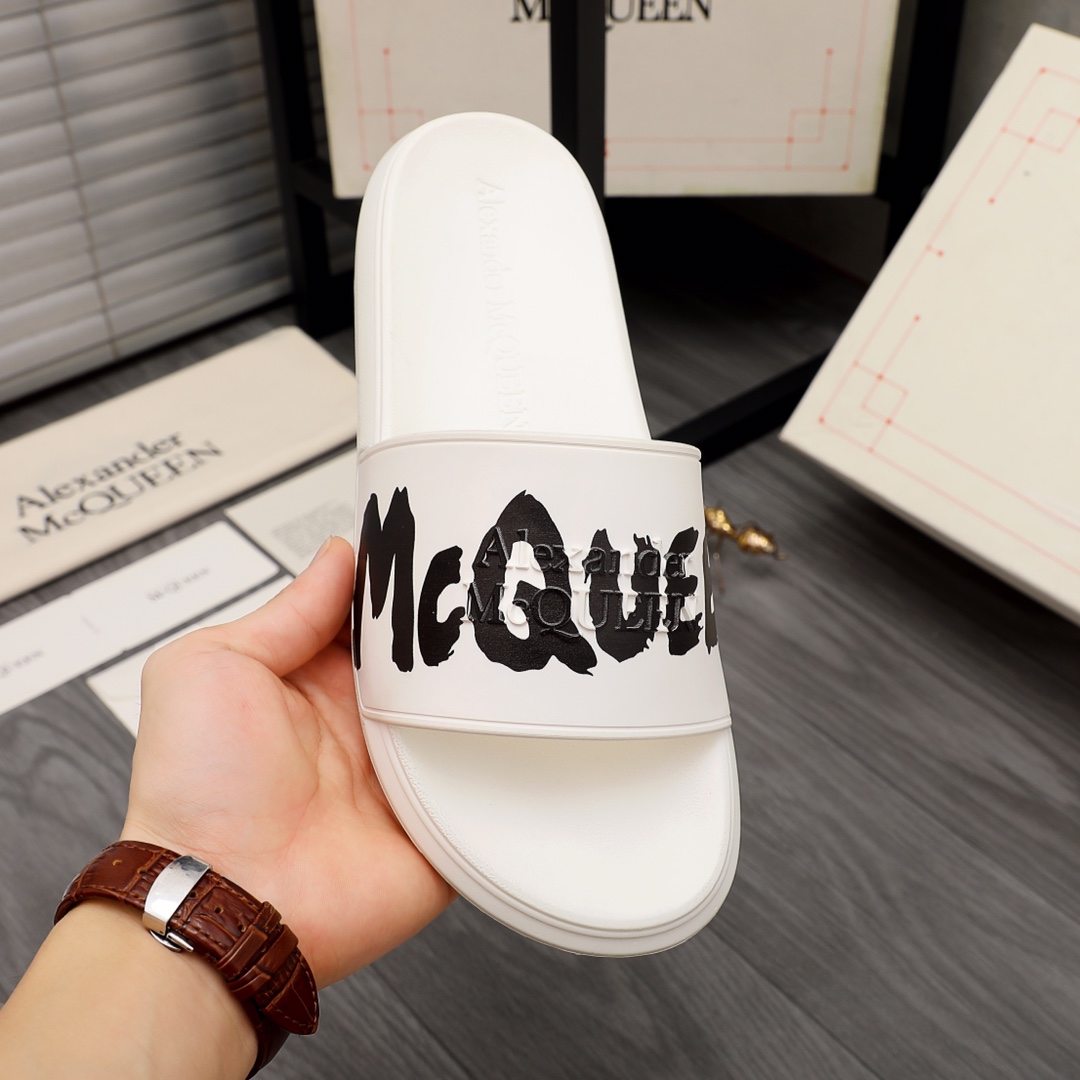 Alexander Mqueen Logo Slipper - 