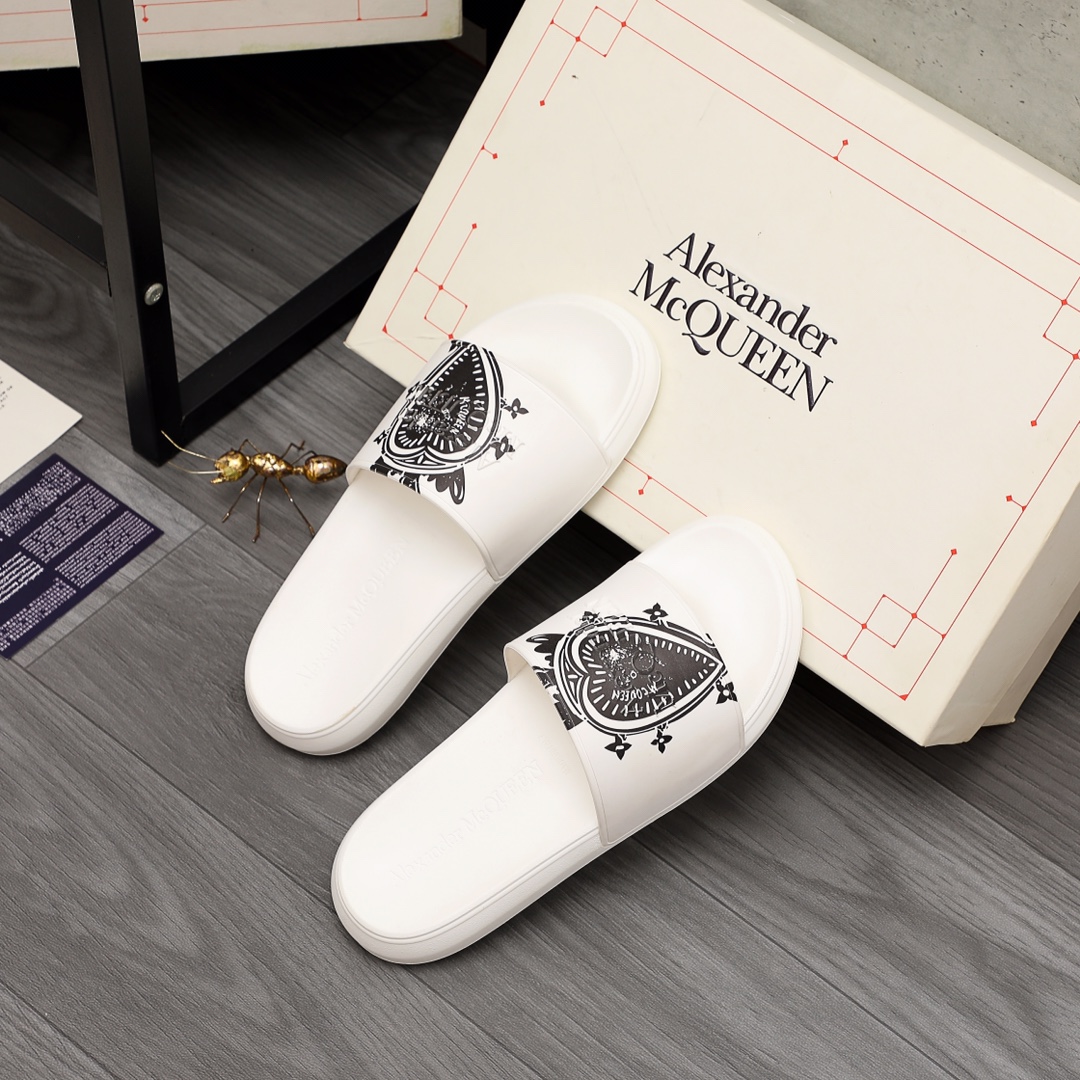 Alexander Mqueen Logo Slipper - 