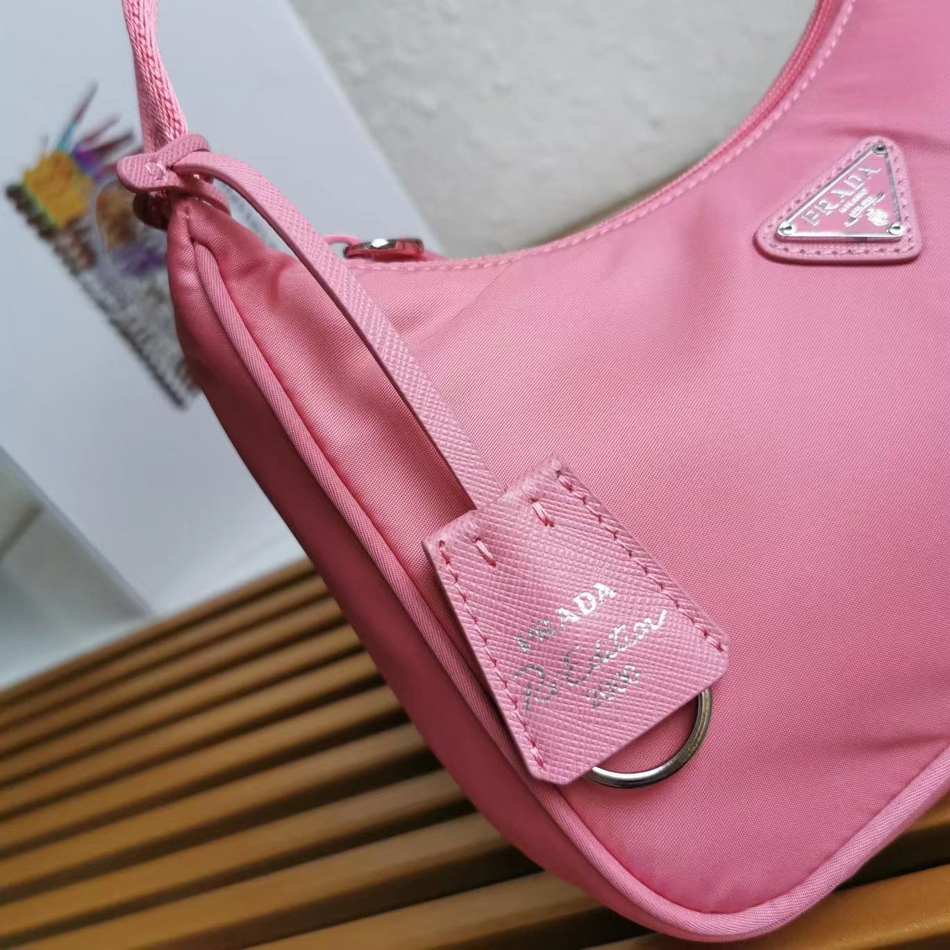Prada Logo Shoulder  Bag (23-13-5cm) - 