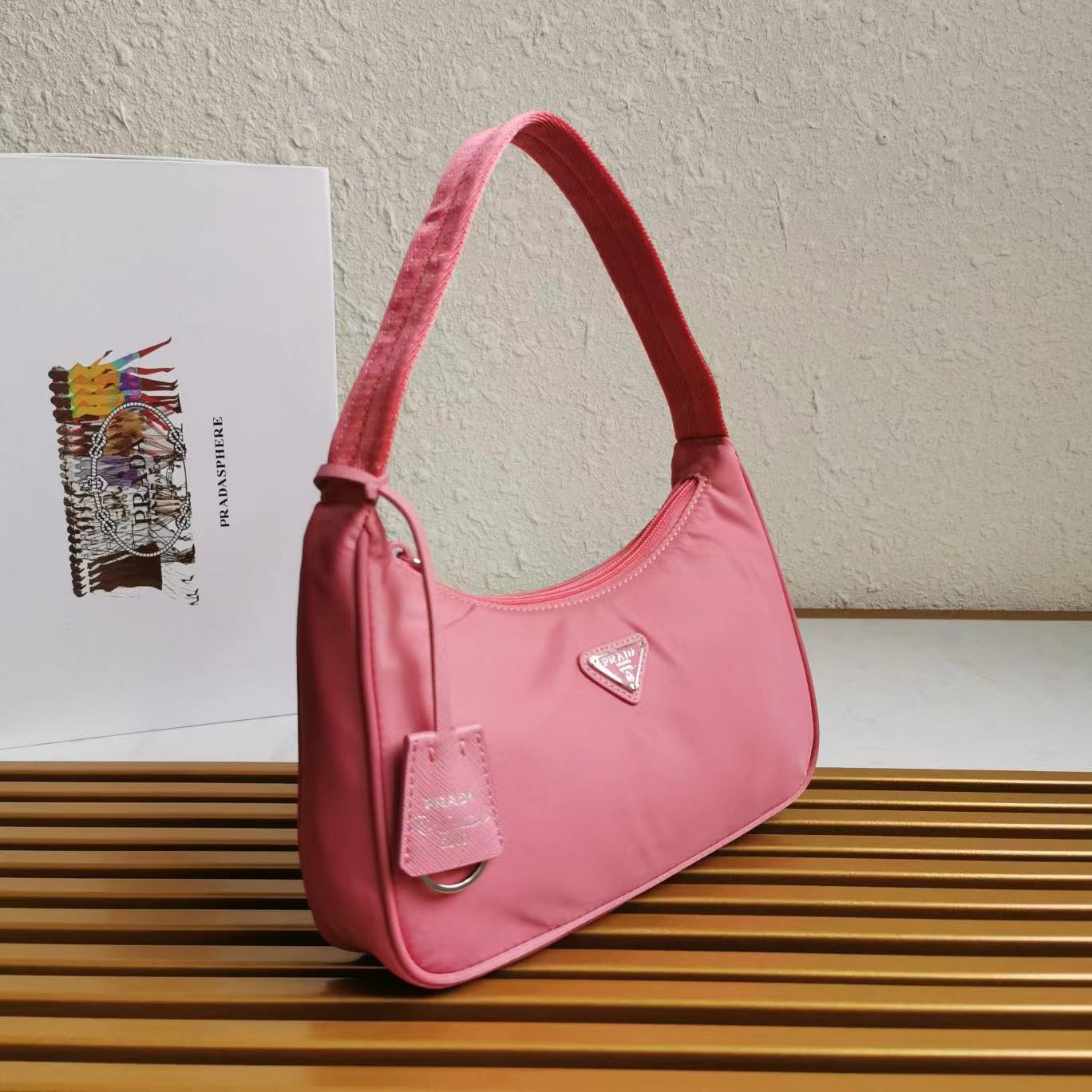Prada Logo Shoulder  Bag (23-13-5cm) - 