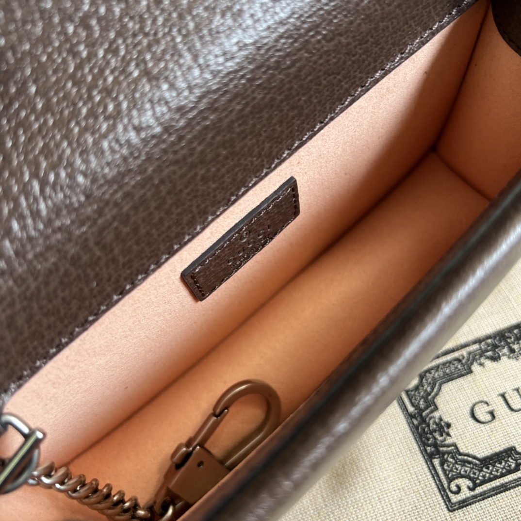 Gucci Dionysus Jumbo GG Super Mini Bag(16.5-10-4cm) - 