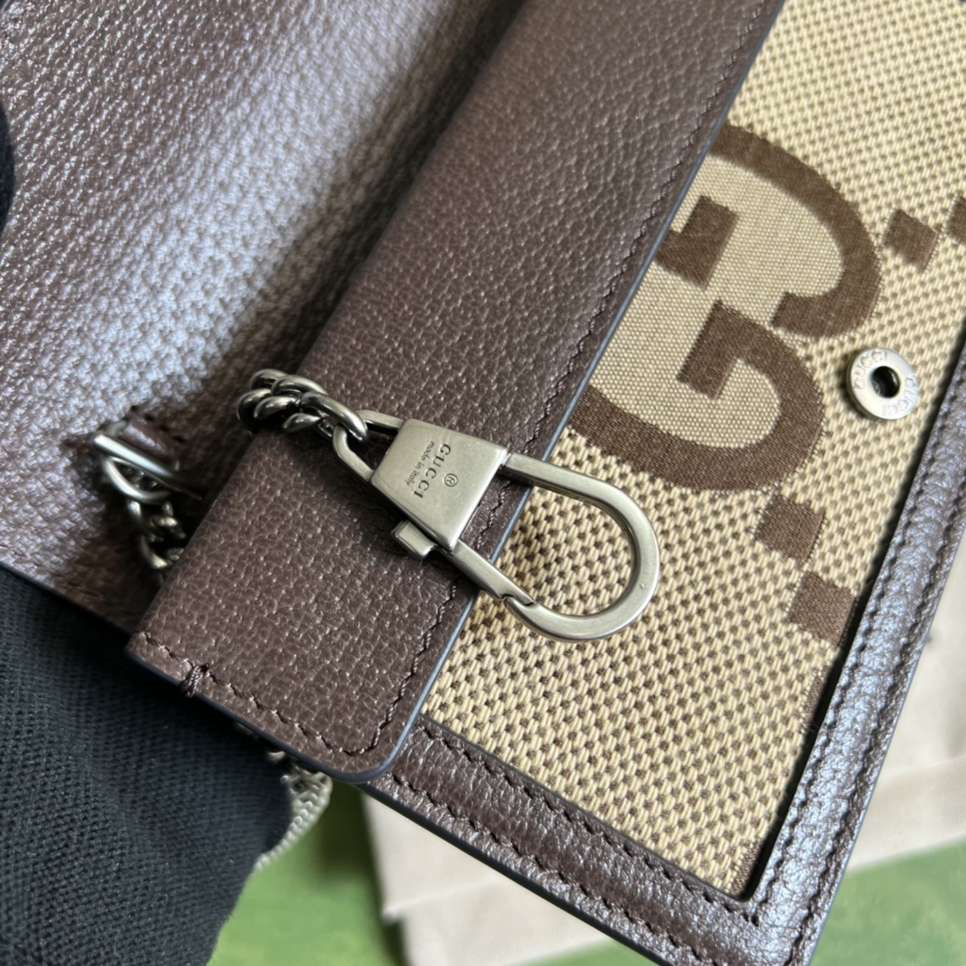 Gucci Dionysus Jumbo GG Super Mini Bag(16.5-10-4cm) - 
