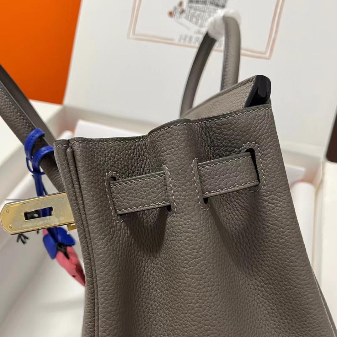 Hermes Birkin 30 Fjord Leather Handbag （30-22-16CM） - 