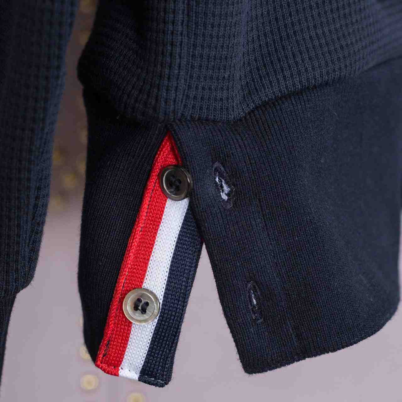 Thom Browne 4-Bar Zip-Up Cotton Hoodie - 
