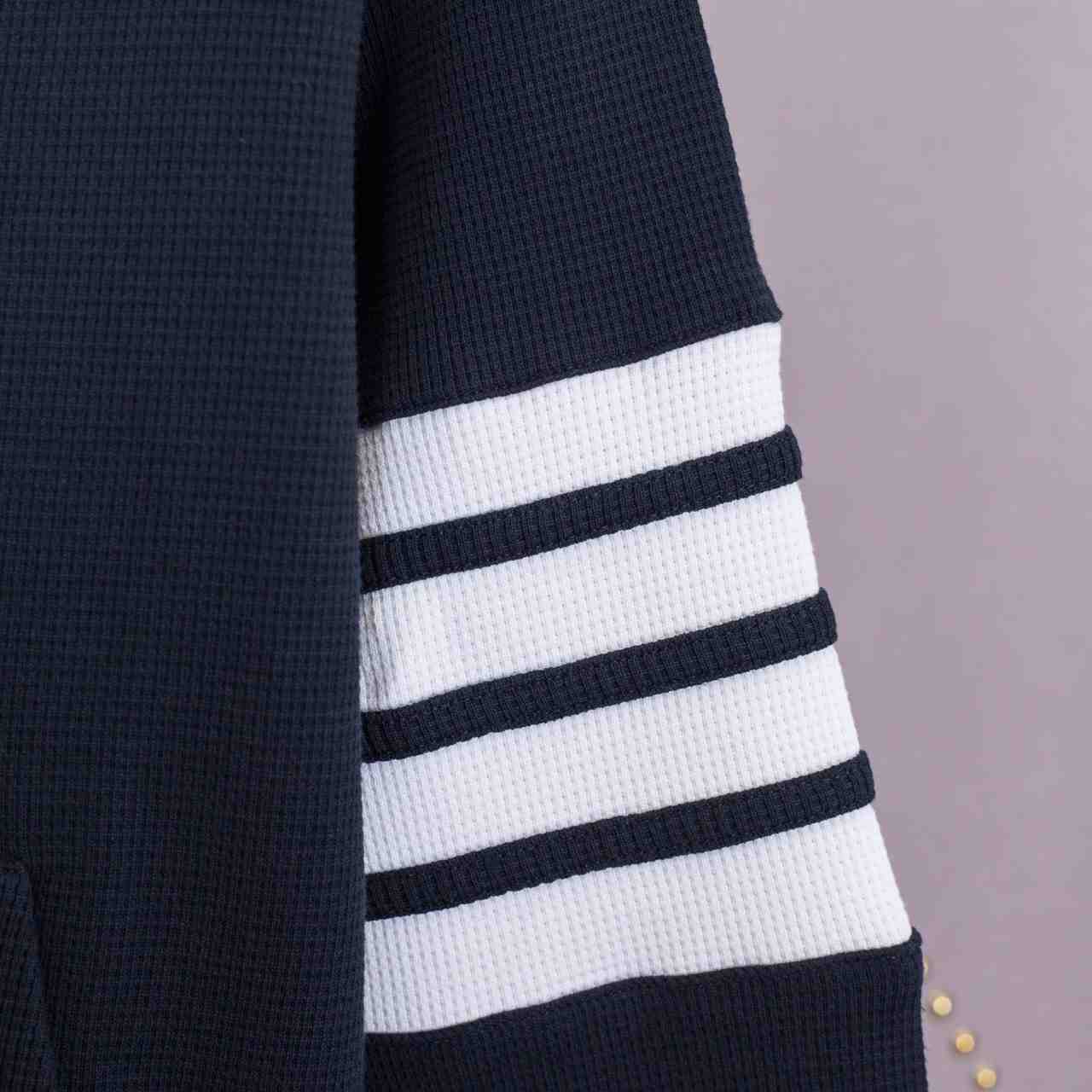 Thom Browne 4-Bar Zip-Up Cotton Hoodie - 