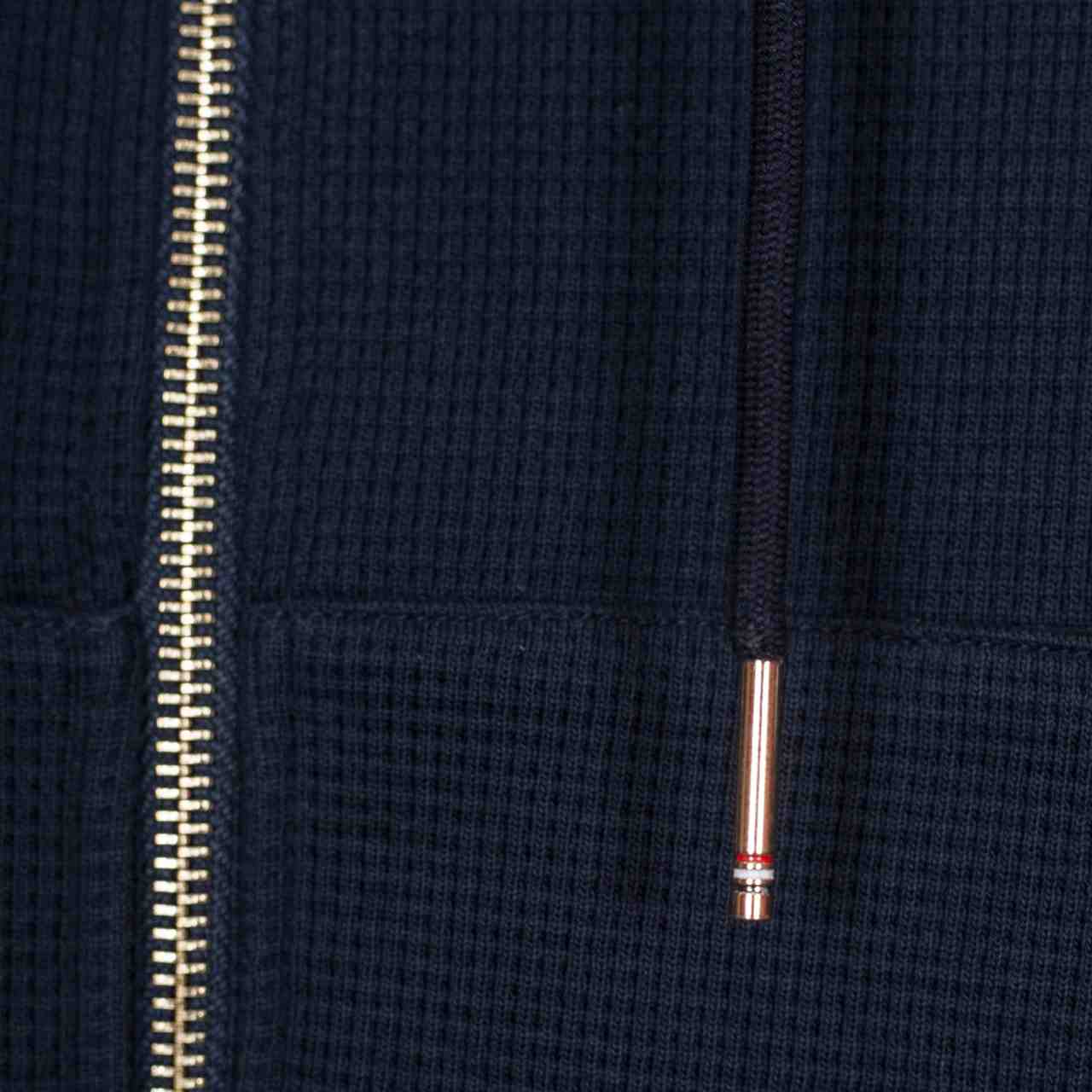 Thom Browne 4-Bar Zip-Up Cotton Hoodie - 