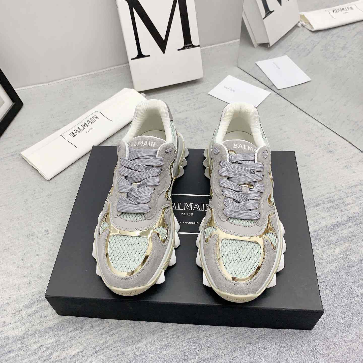 Balmain Beige B-East Sneakers - 