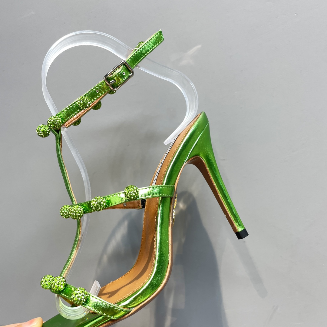 Aquazzura Cha Cha Cha Crystal Sandal  95 - 