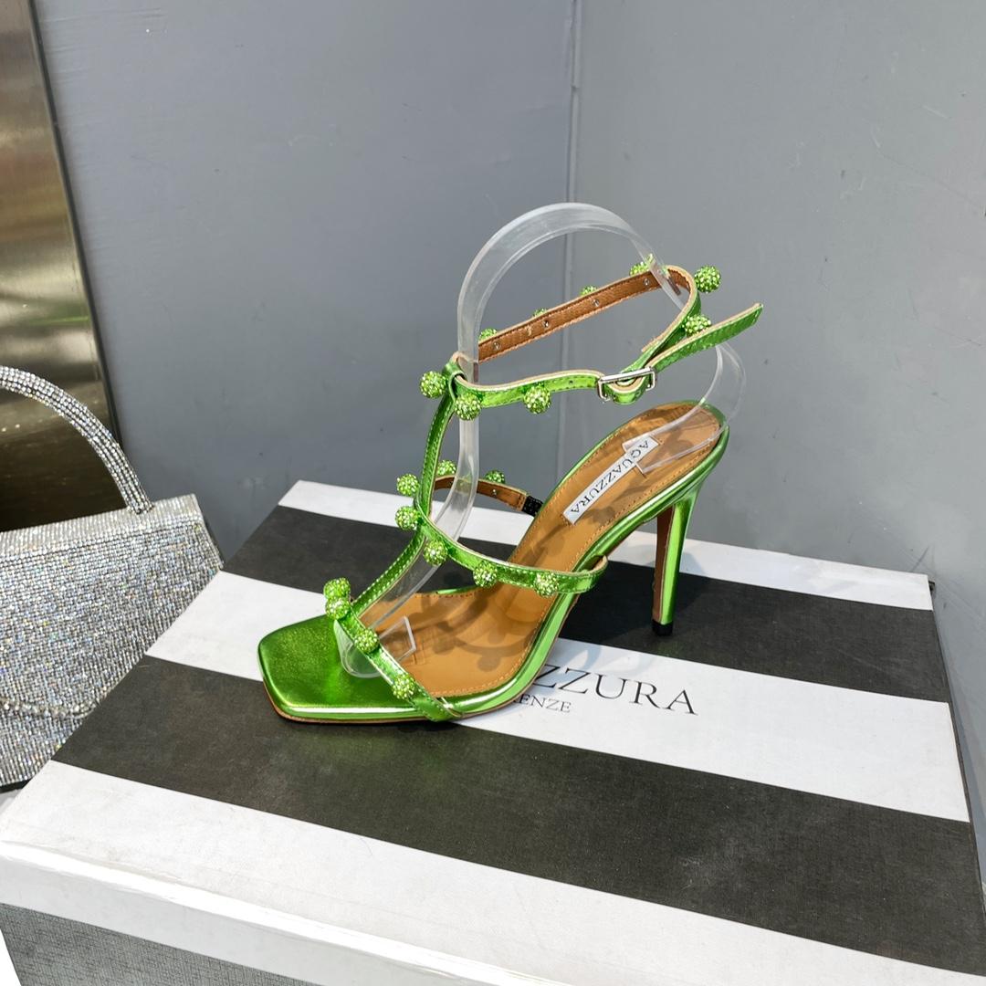 Aquazzura Cha Cha Cha Crystal Sandal  95 - 