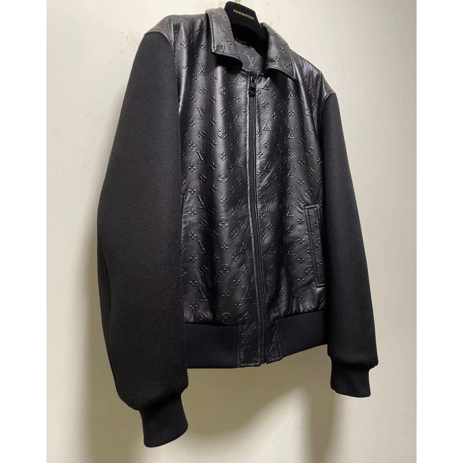 Louis Vuitton LVSE Debossed Monogram Mix Leather Blouson   1A9GOU - 