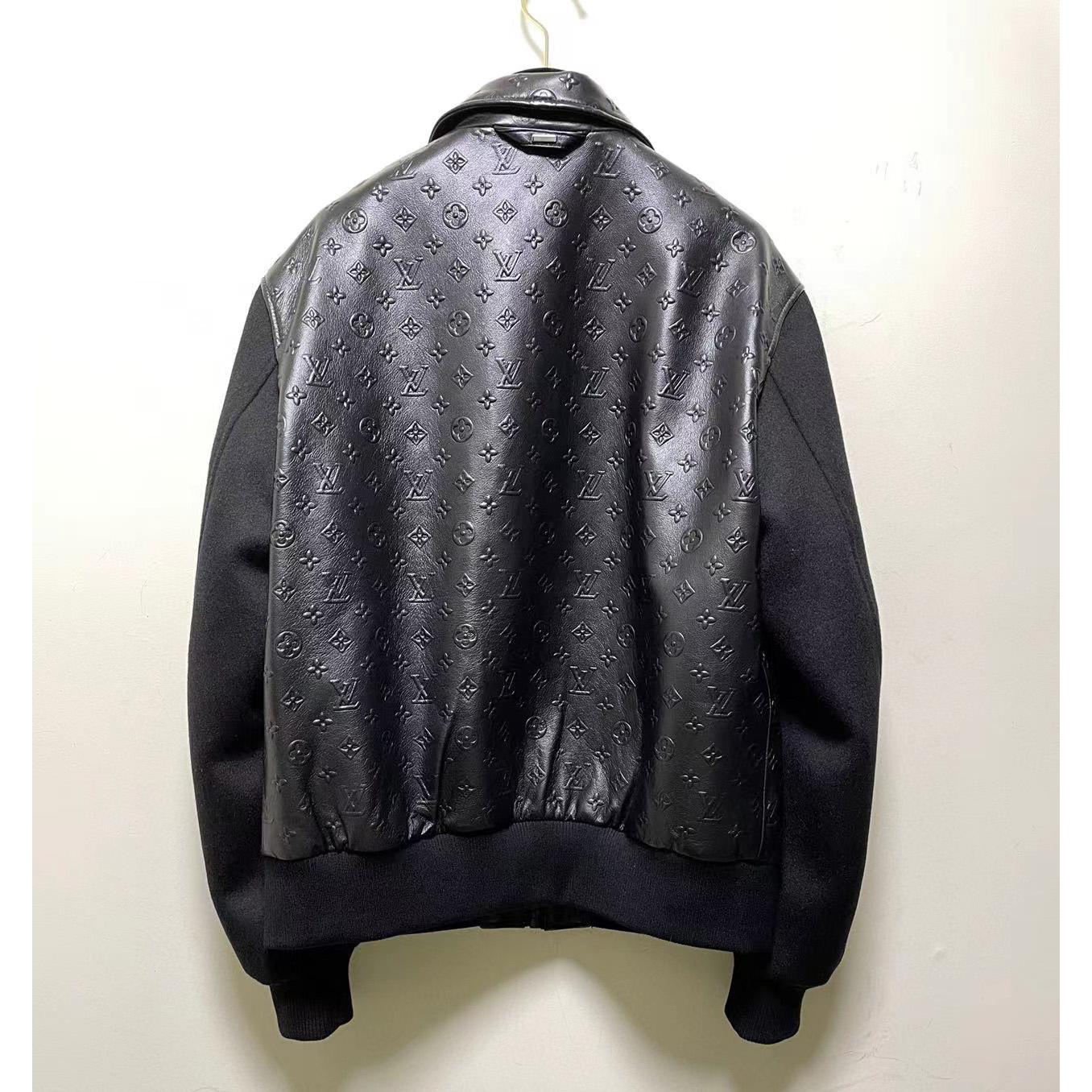 Louis Vuitton LVSE Debossed Monogram Mix Leather Blouson   1A9GOU - 