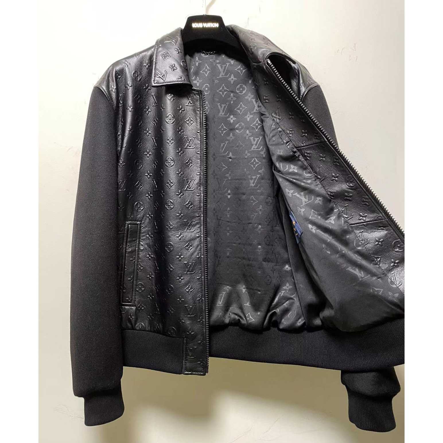 Louis Vuitton LVSE Debossed Monogram Mix Leather Blouson   1A9GOU - 