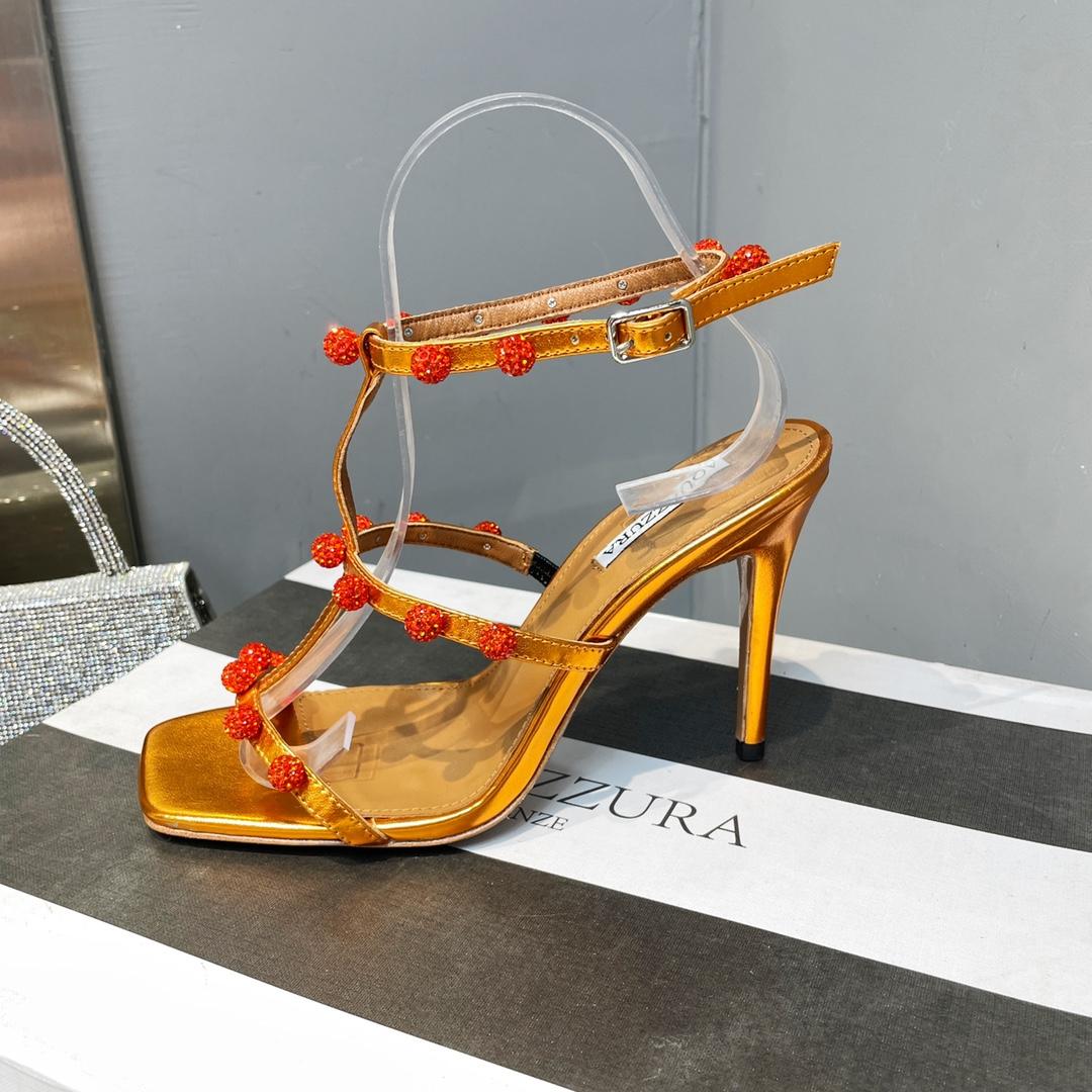 Aquazzura Cha Cha Cha Crystal Sandal  95 - DesignerGu