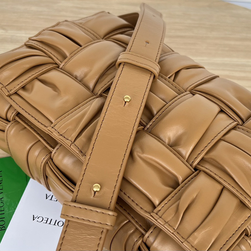 Bottega Veneta Cassette Foulard Intreccio Leather Cross-Body Bag - 