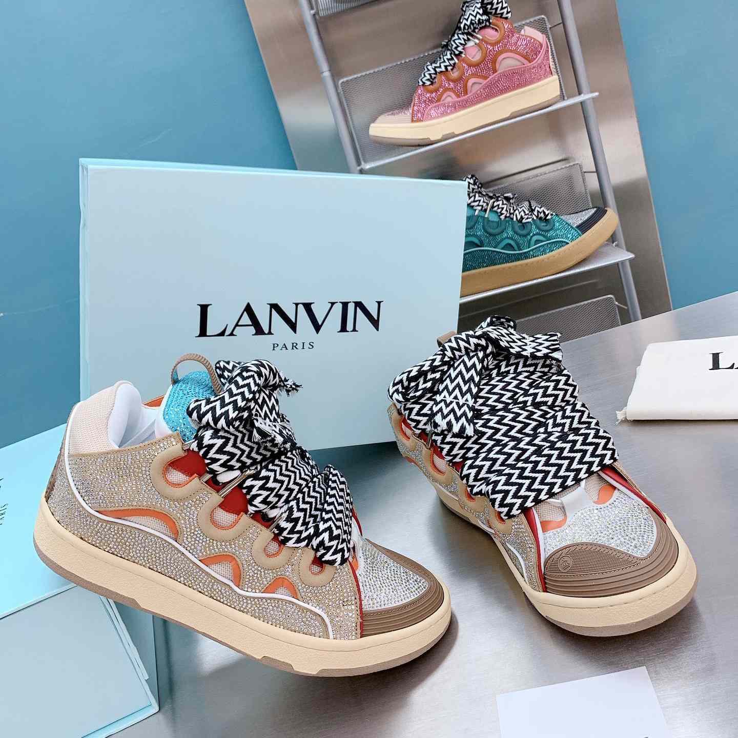 Lanvin Curb Low-Top Sneakers - 