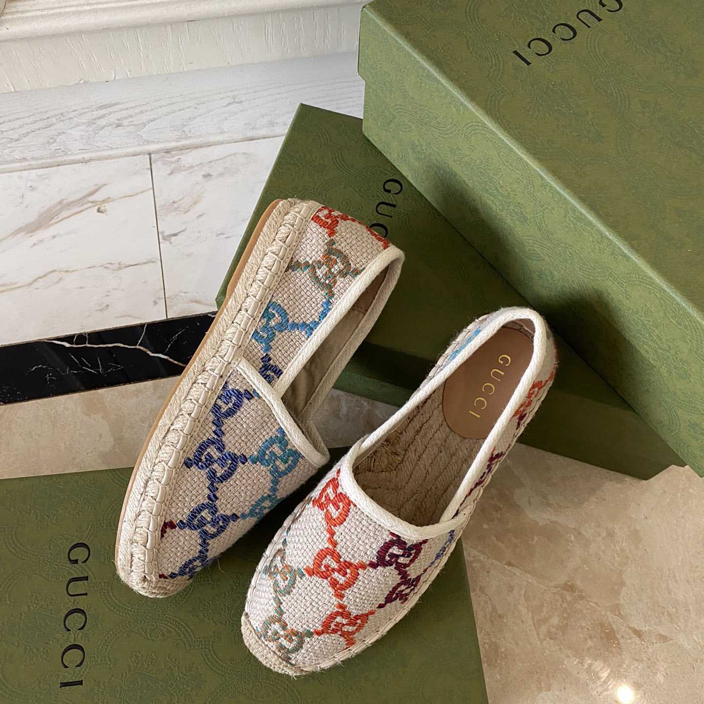 Gucci GG Jacquard Espadrilles - 