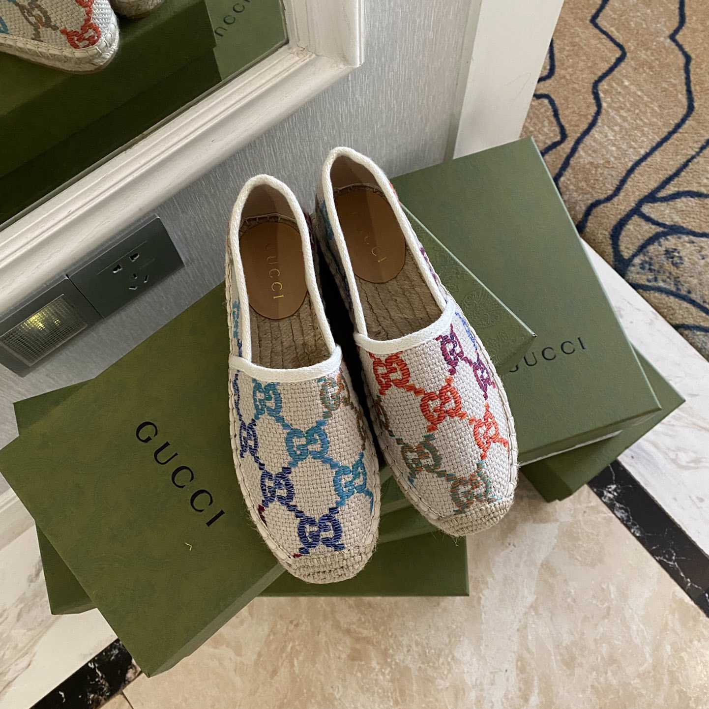 Gucci GG Jacquard Espadrilles - 