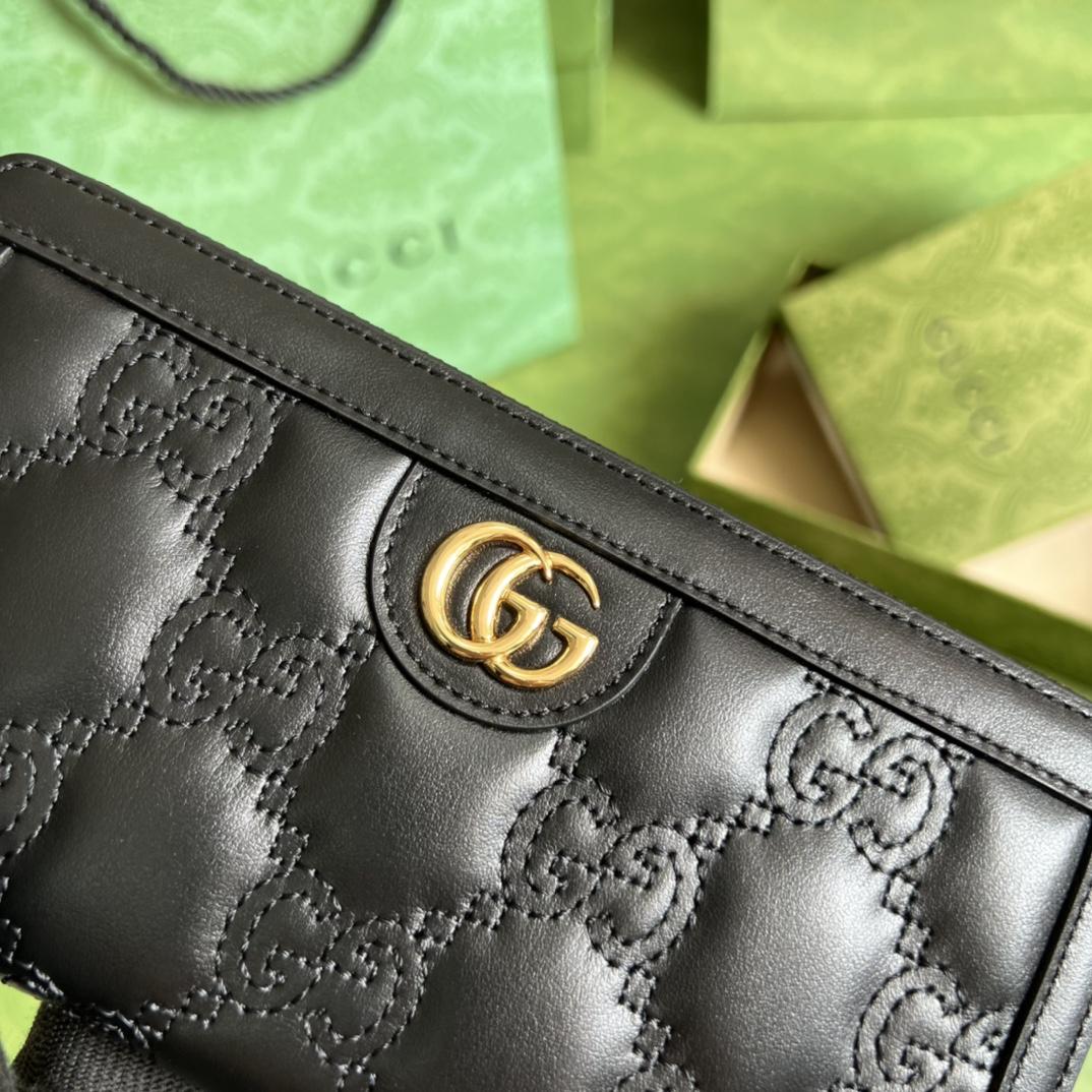 Gucci GG Matelasse Zip-around Wallet - 