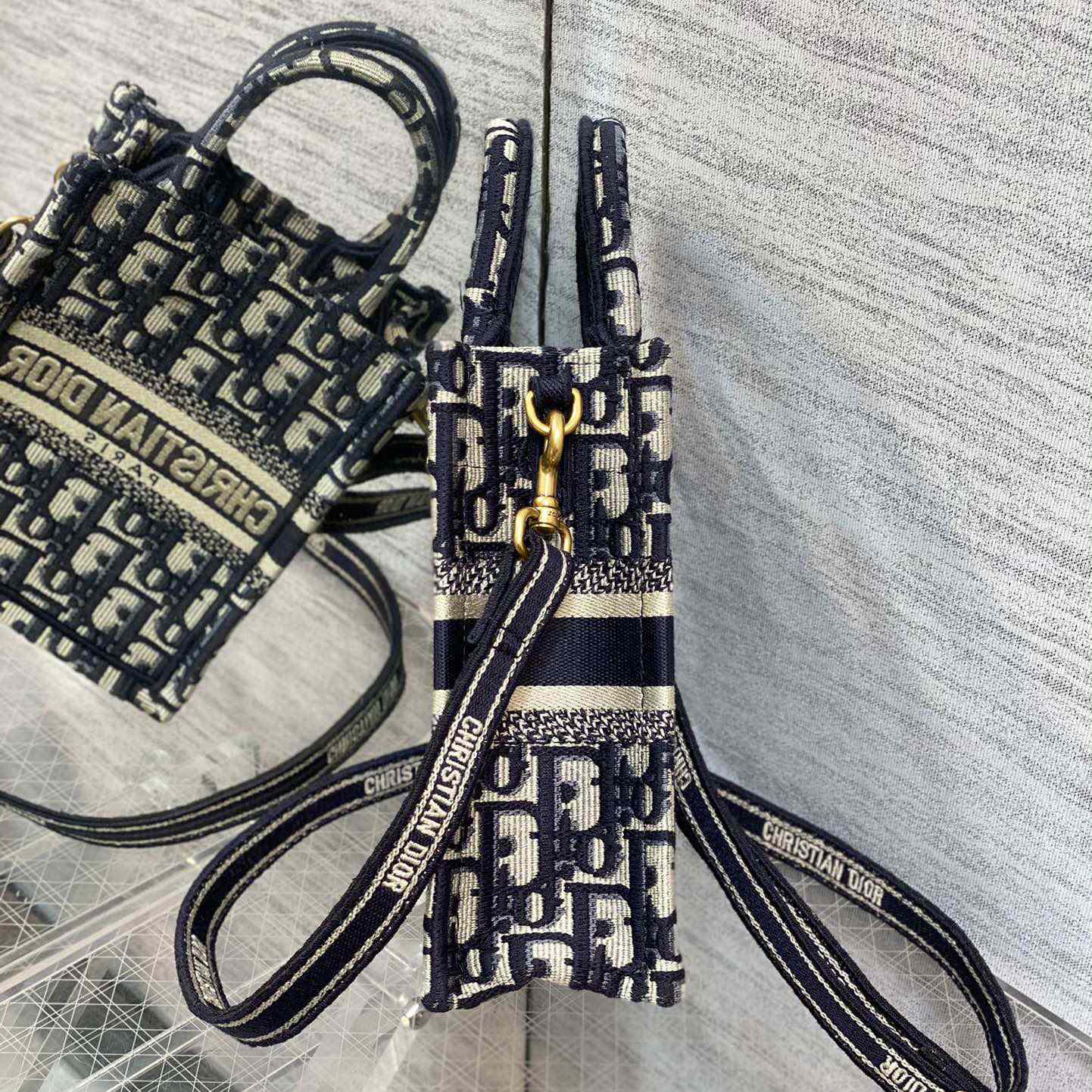Dior Mini Dior Book Tote Phone Bag - 