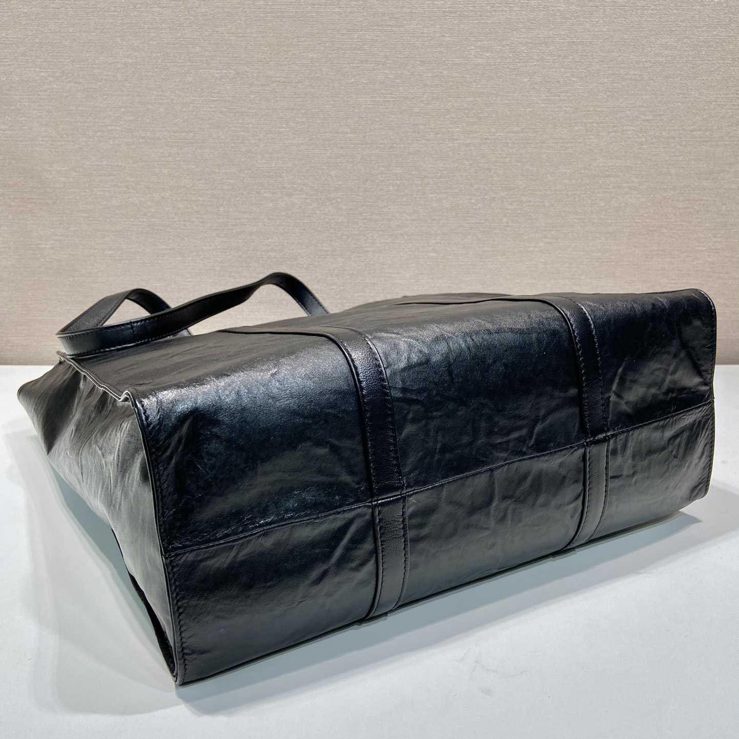 Prada Medium Antiqued Nappa Leather Tote Bag - 