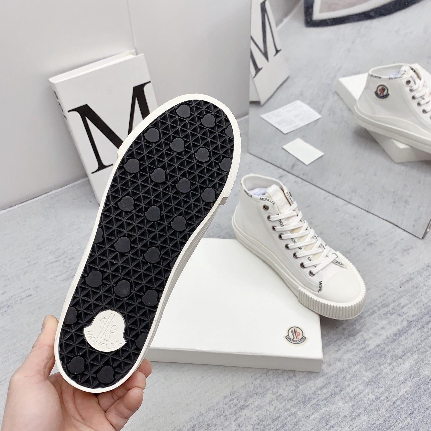 Moncler White Lissex Sneakers - 