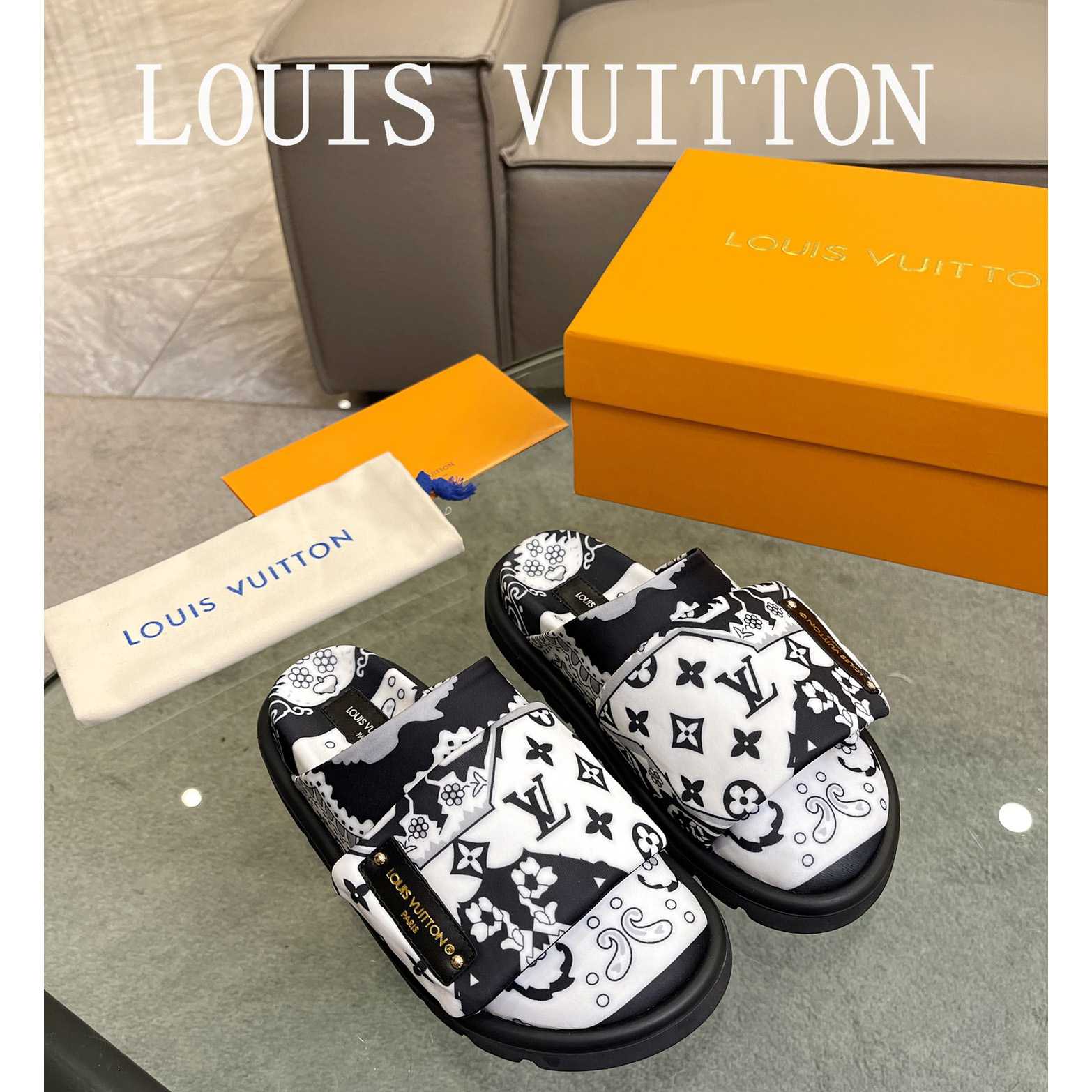 Louis Vuitton Slipper Pillow Flat Comfort Mule       - 