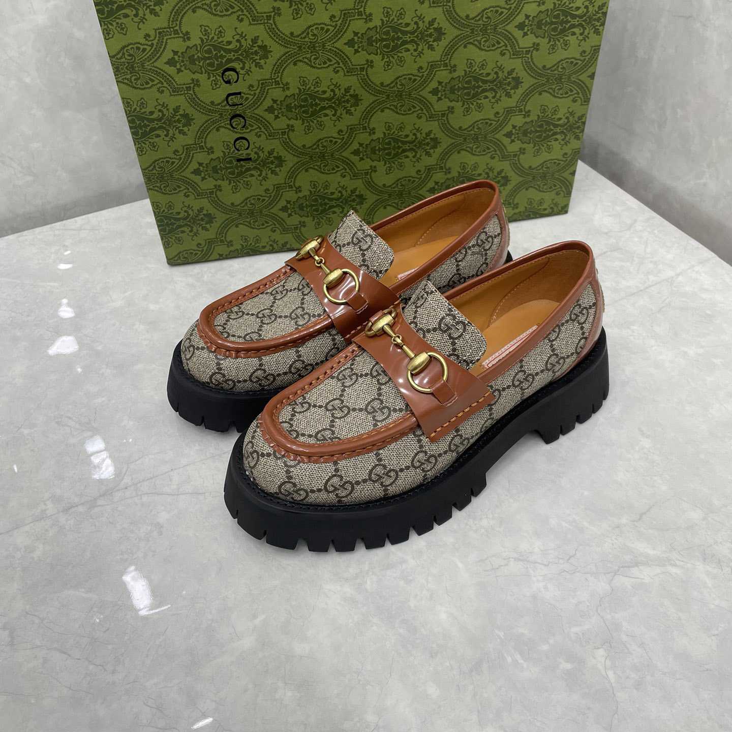 Gucci Women's GG Lug Sole Loafer - 