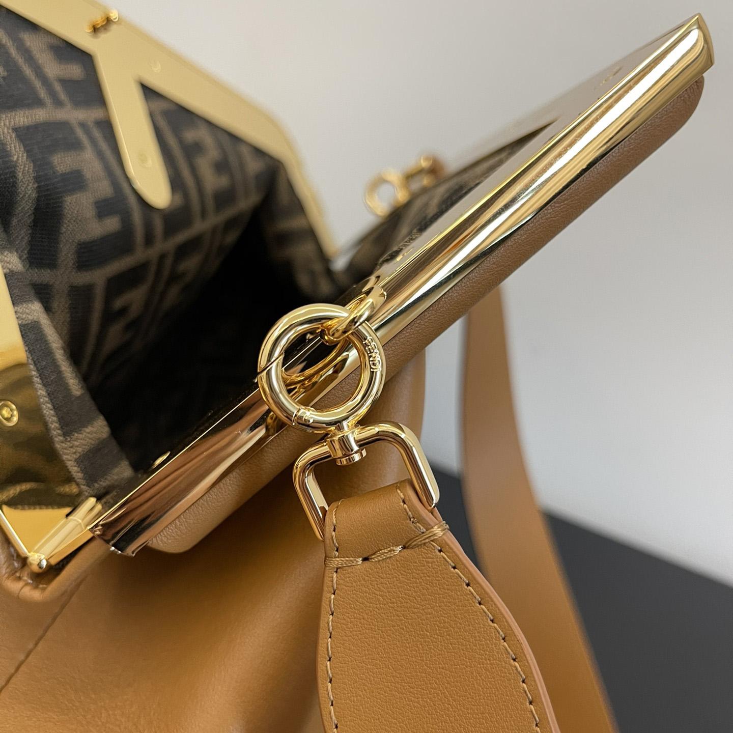 Fendi First Medium Brown Leather Bag - 