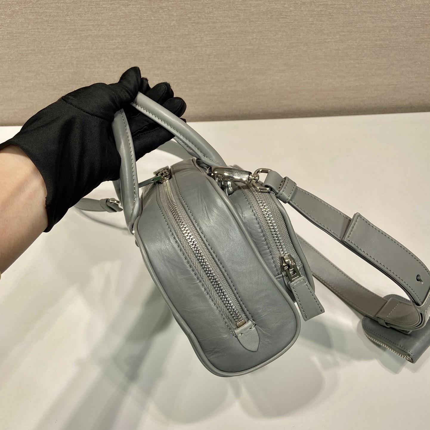 Prada Antique Nappa Leather Multi-pocket Top-handle Bag - 