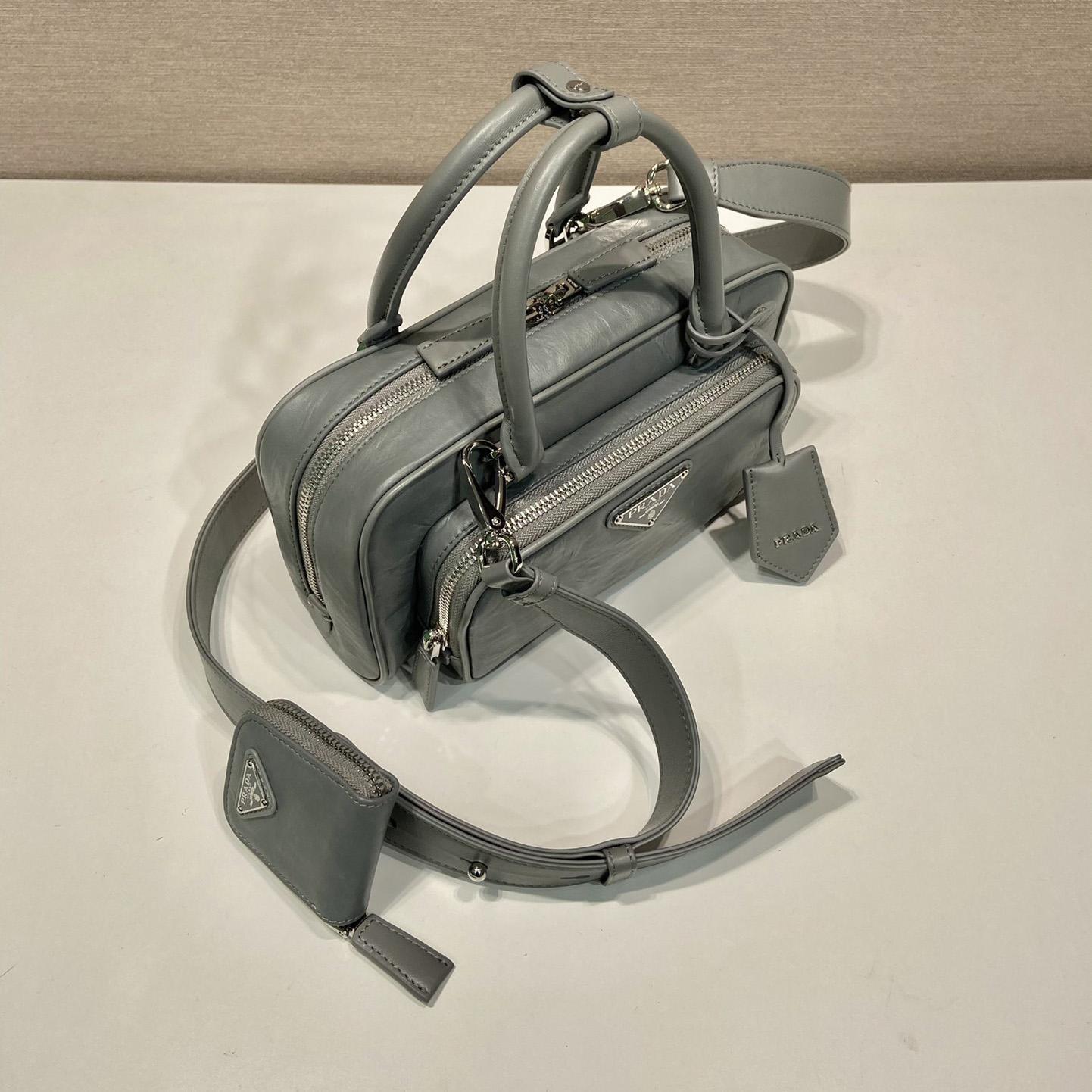 Prada Antique Nappa Leather Multi-pocket Top-handle Bag - 