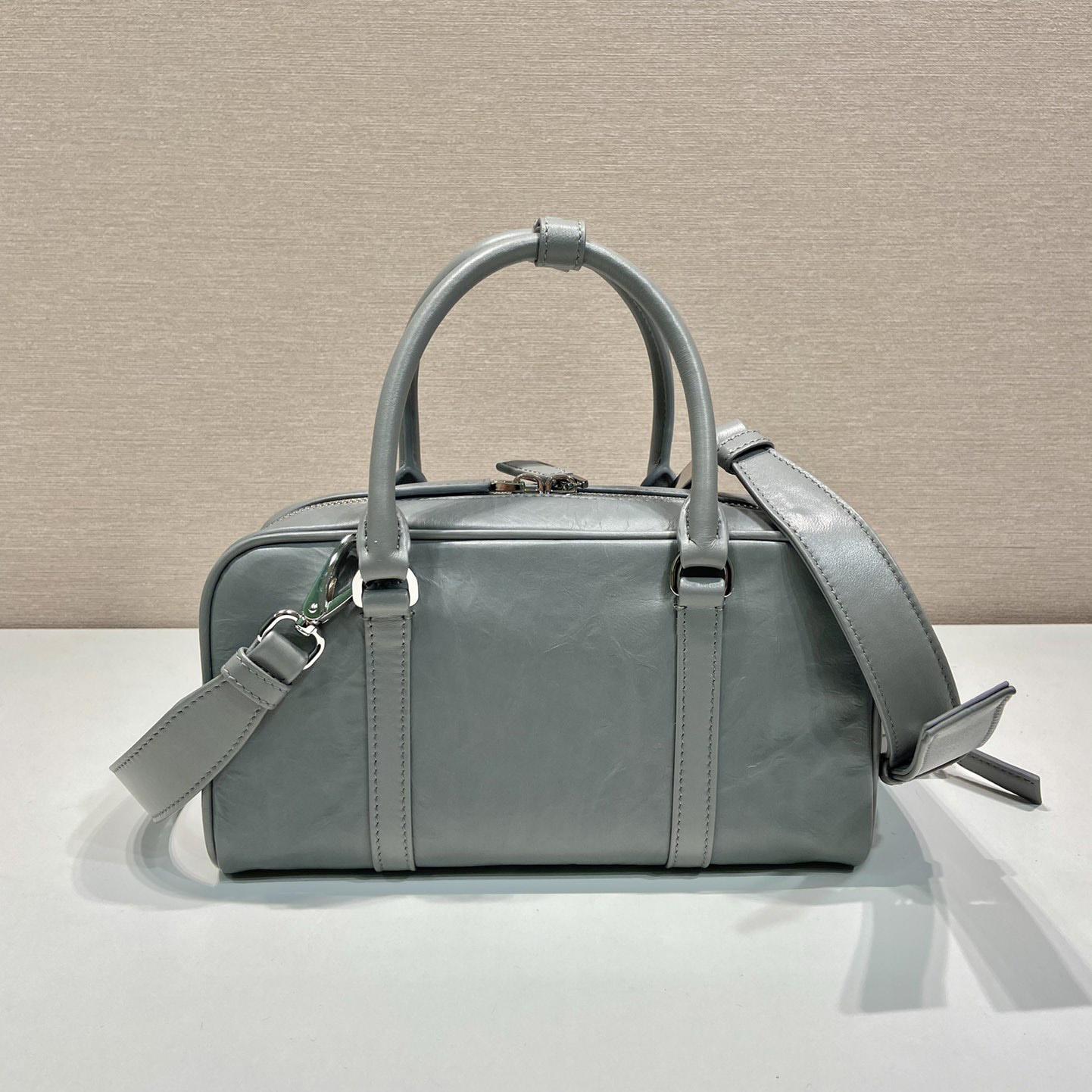 Prada Antique Nappa Leather Multi-pocket Top-handle Bag - 