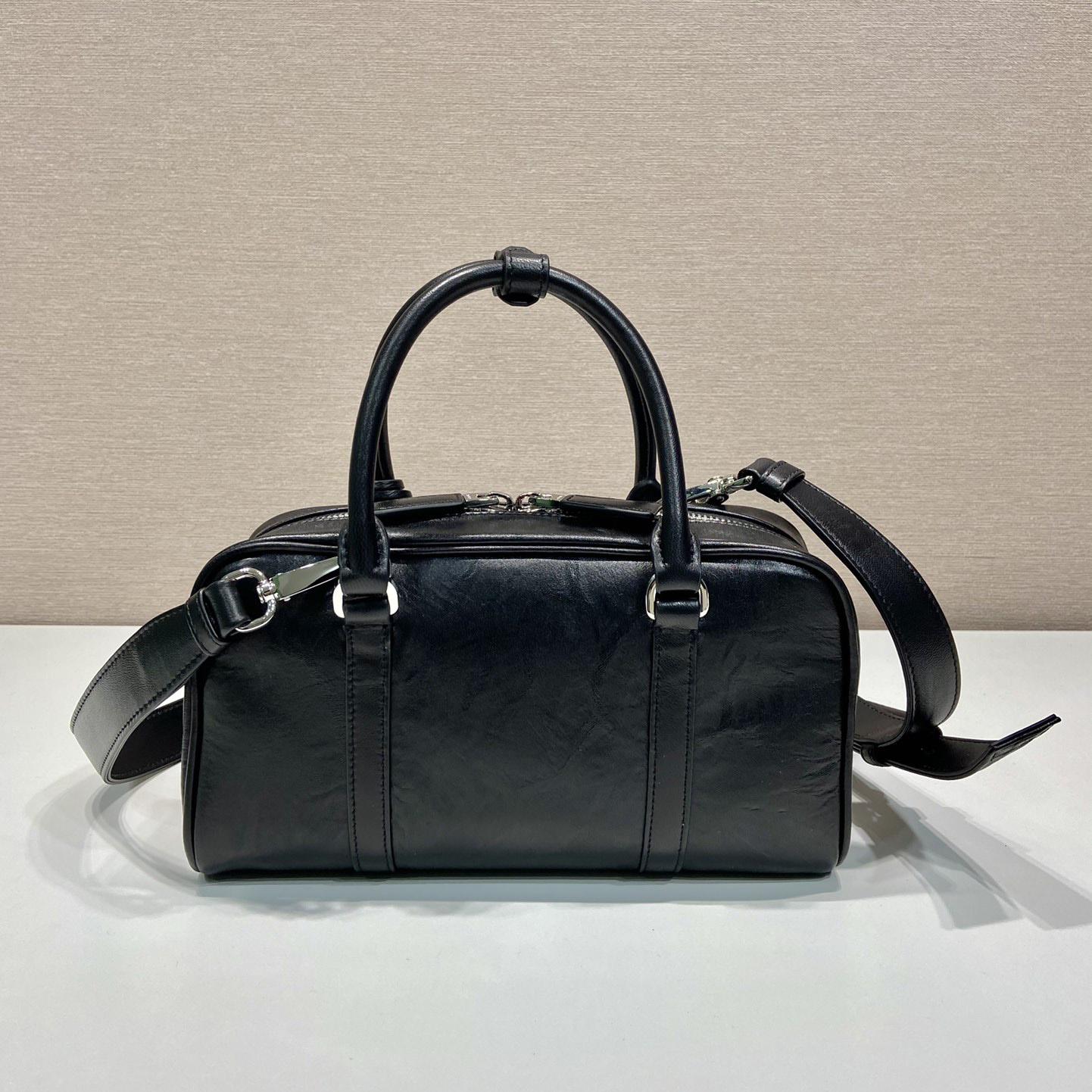 Prada Antique Nappa Leather Multi-pocket Top-handle Bag - 