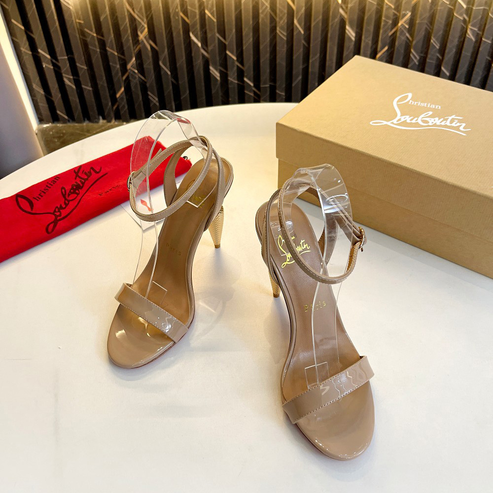 Christian Louboutin Lipqueen 105 Patent Leather Sandals - 