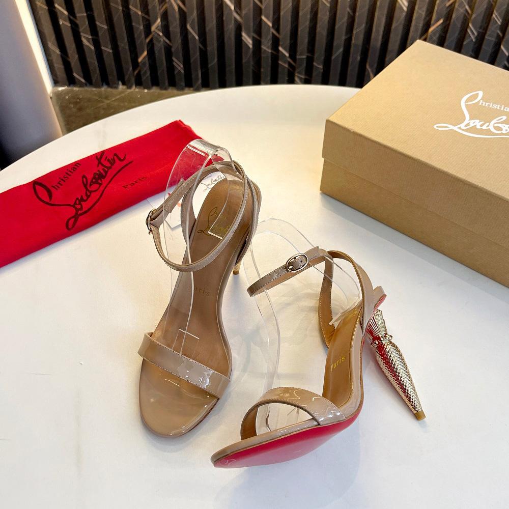 Christian Louboutin Lipqueen 105 Patent Leather Sandals - 