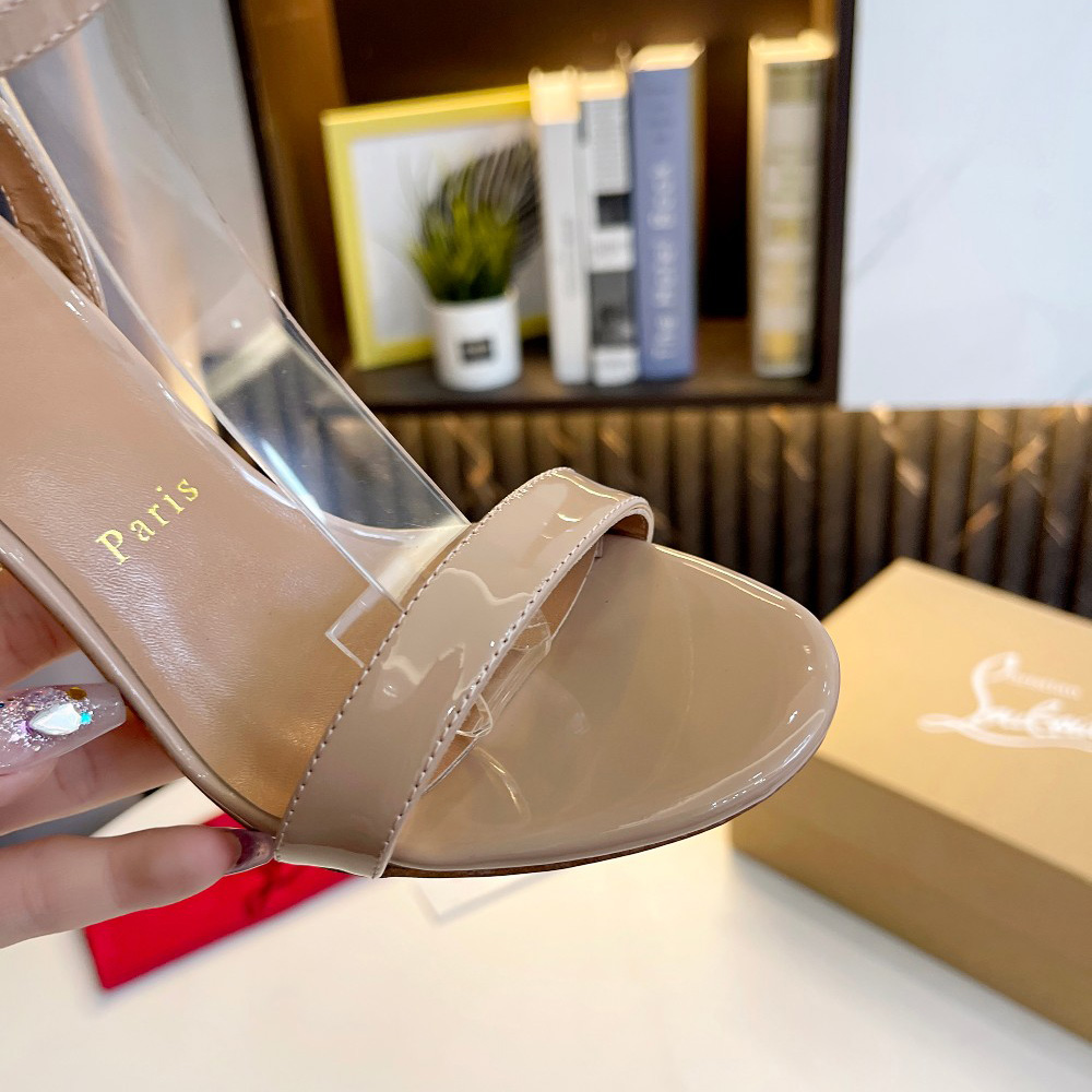 Christian Louboutin Lipqueen 105 Patent Leather Sandals - 