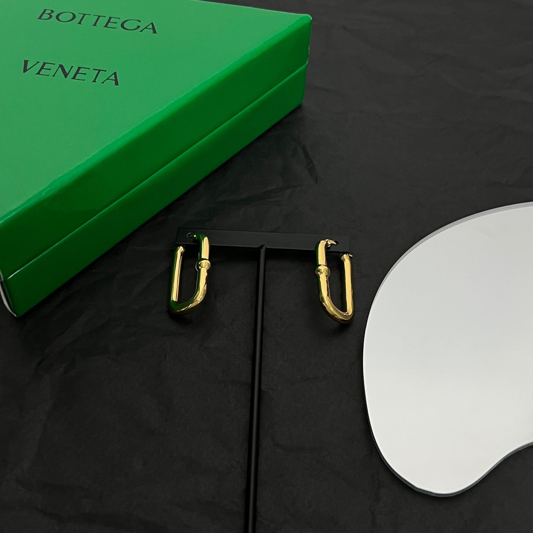 Bottega Veneta Chains Hoop Earrings - 