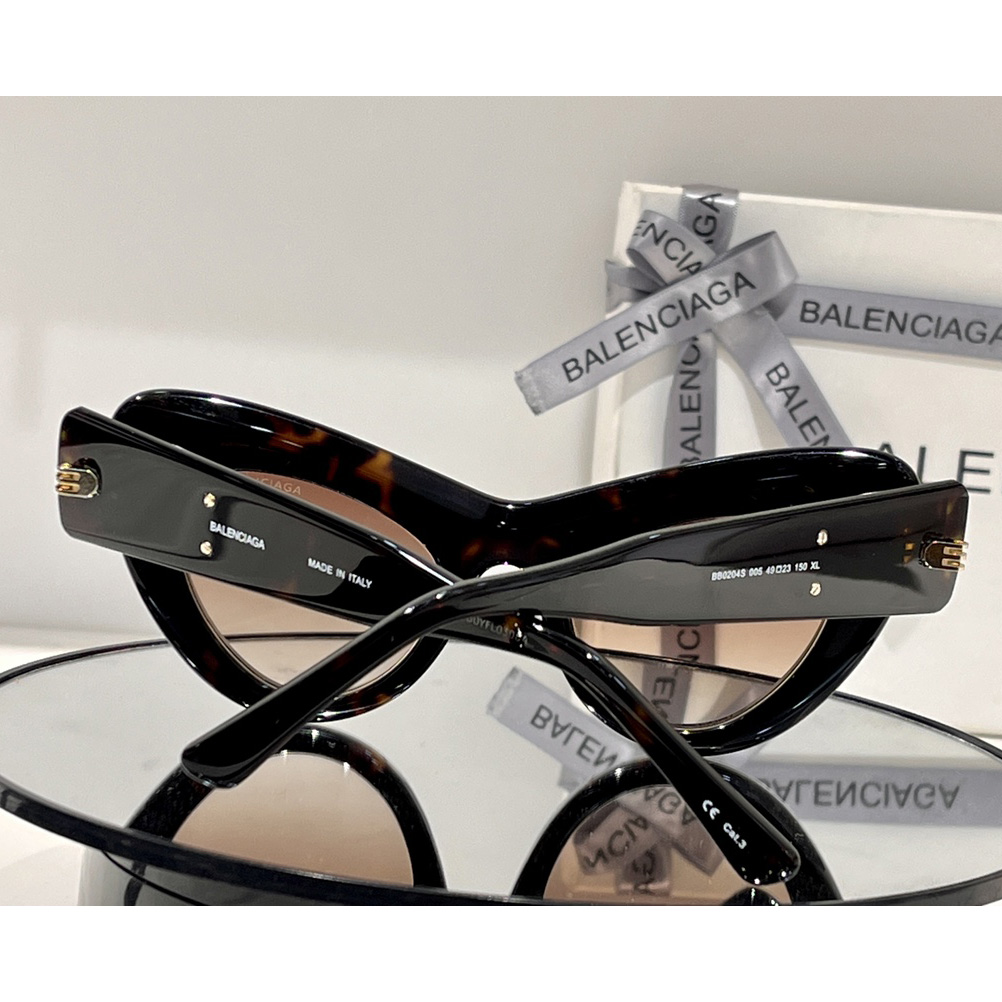Balenciaga Cat-eye Logo-print Sunglasses    BB0204S - 