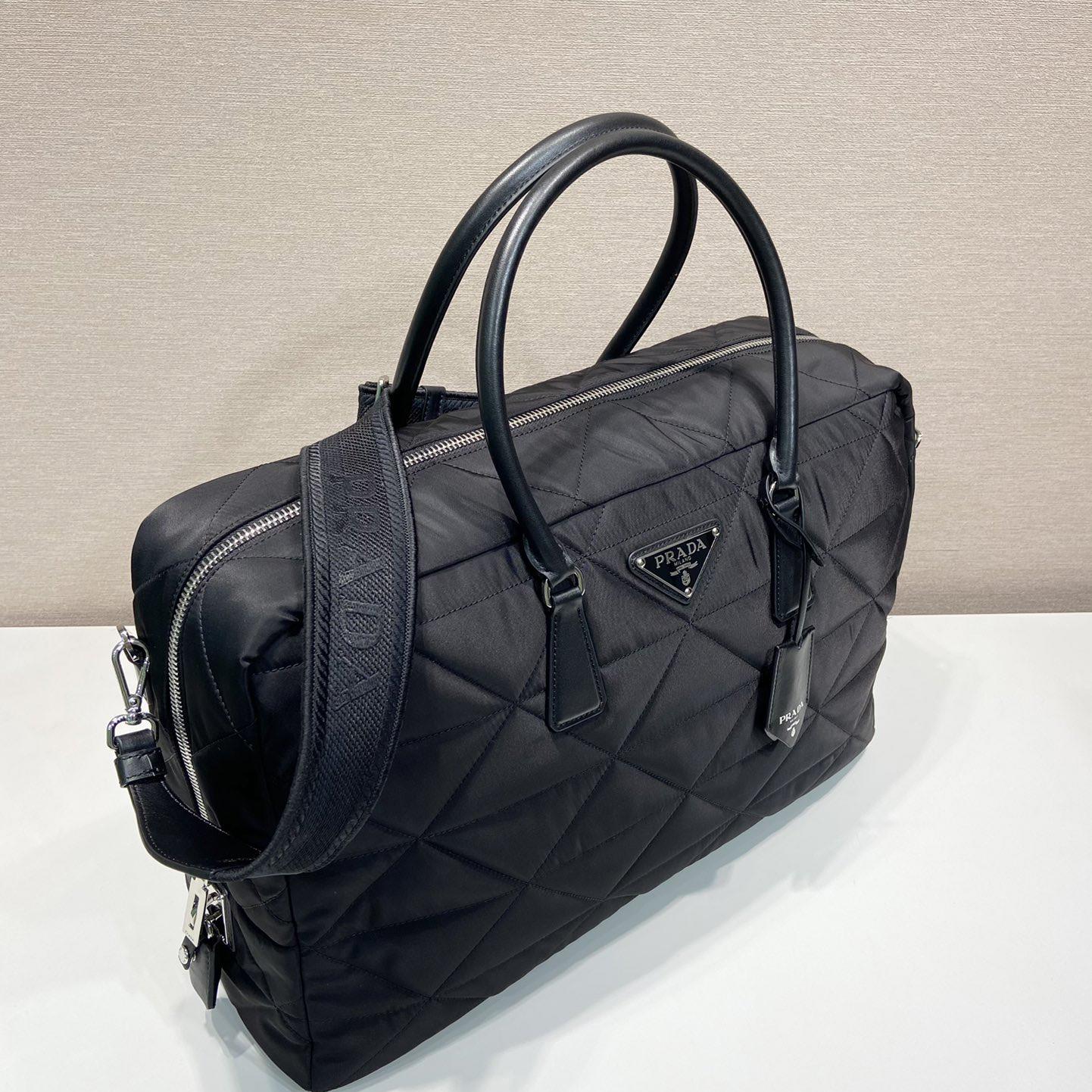 Prada Quilted Re-Nylon Travel Bag - 