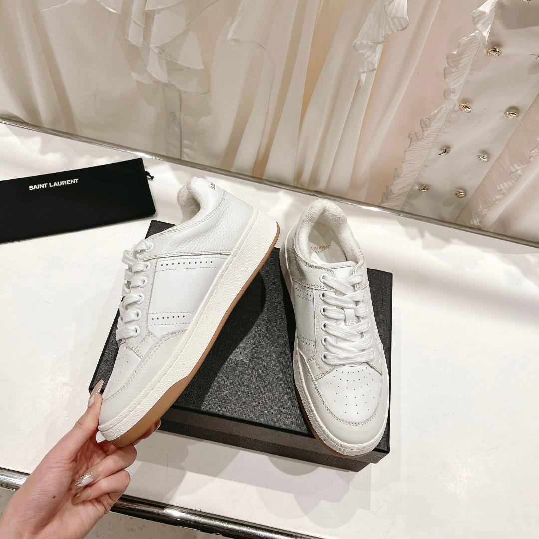Saint Laurent Low-top Lace-up Sneakers - 