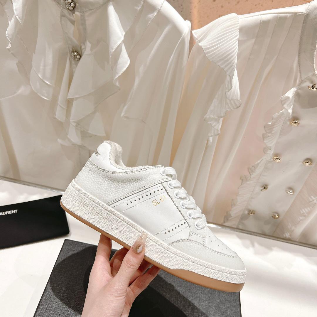 Saint Laurent Low-top Lace-up Sneakers - 