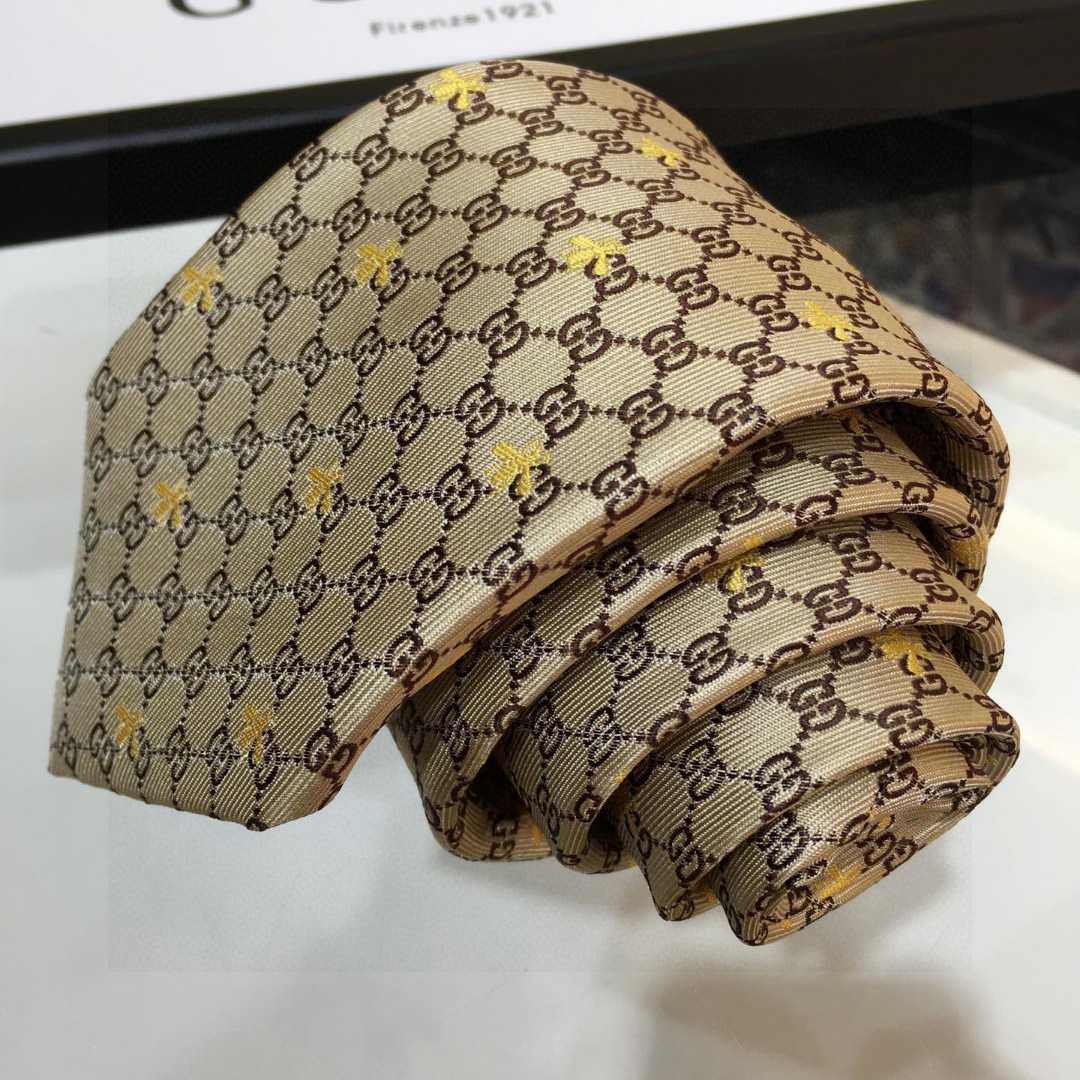 Gucci GG Bees Silk Tie - 