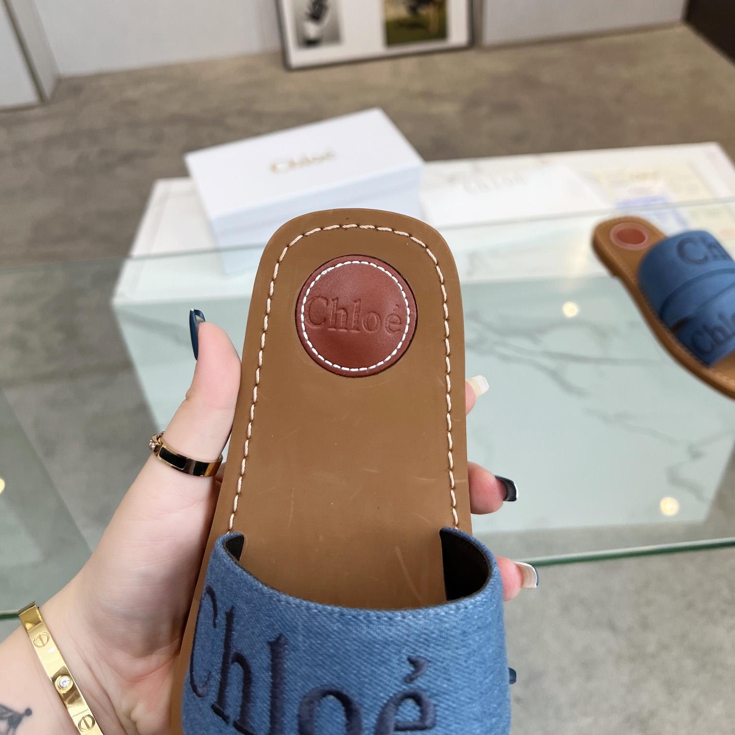 Chloe Woody Flat Mule - 