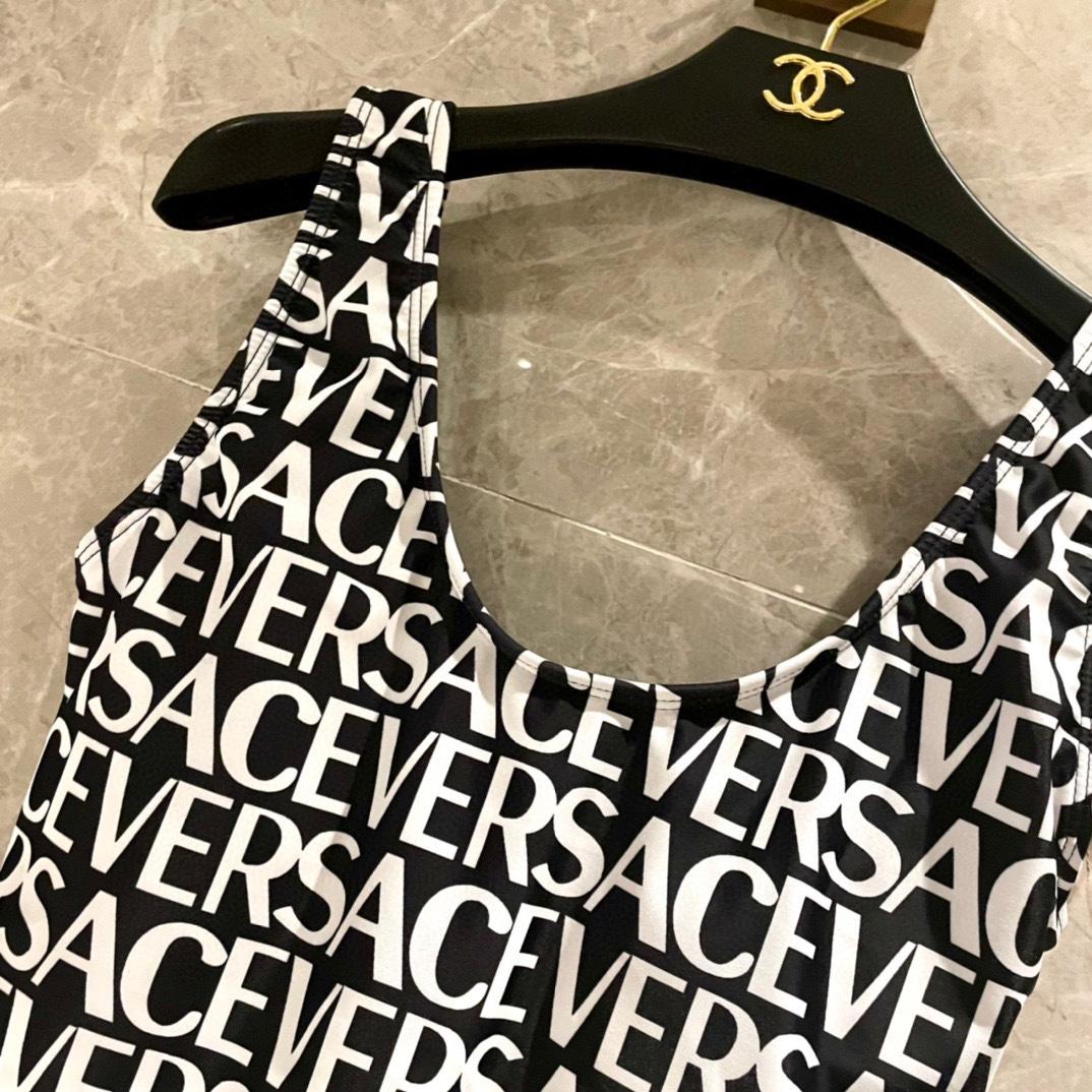 Versace Allover One-Piece Swimsuit - 