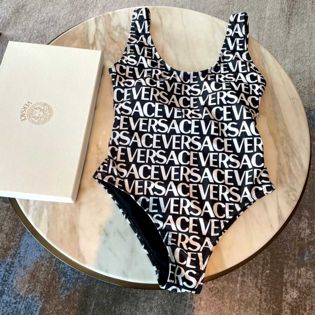 Versace Allover One-Piece Swimsuit - 