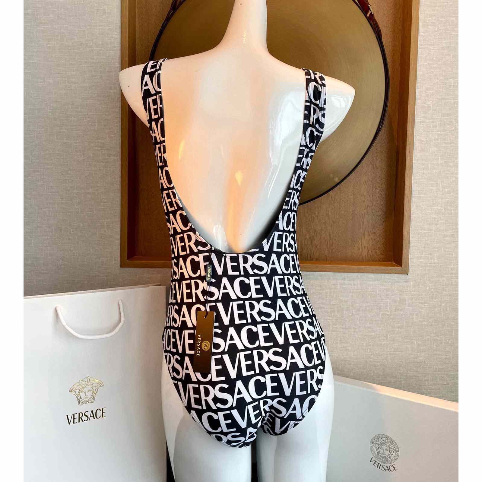 Versace Allover One-Piece Swimsuit - 