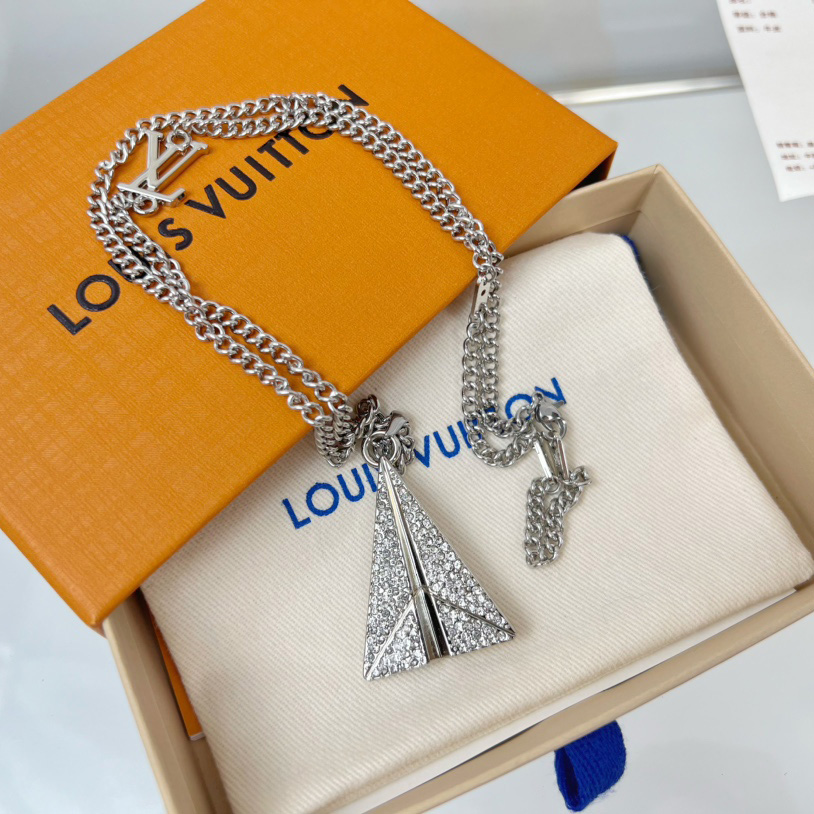 Louis Vuitton LV Paperplane Necklace      M01034 - 
