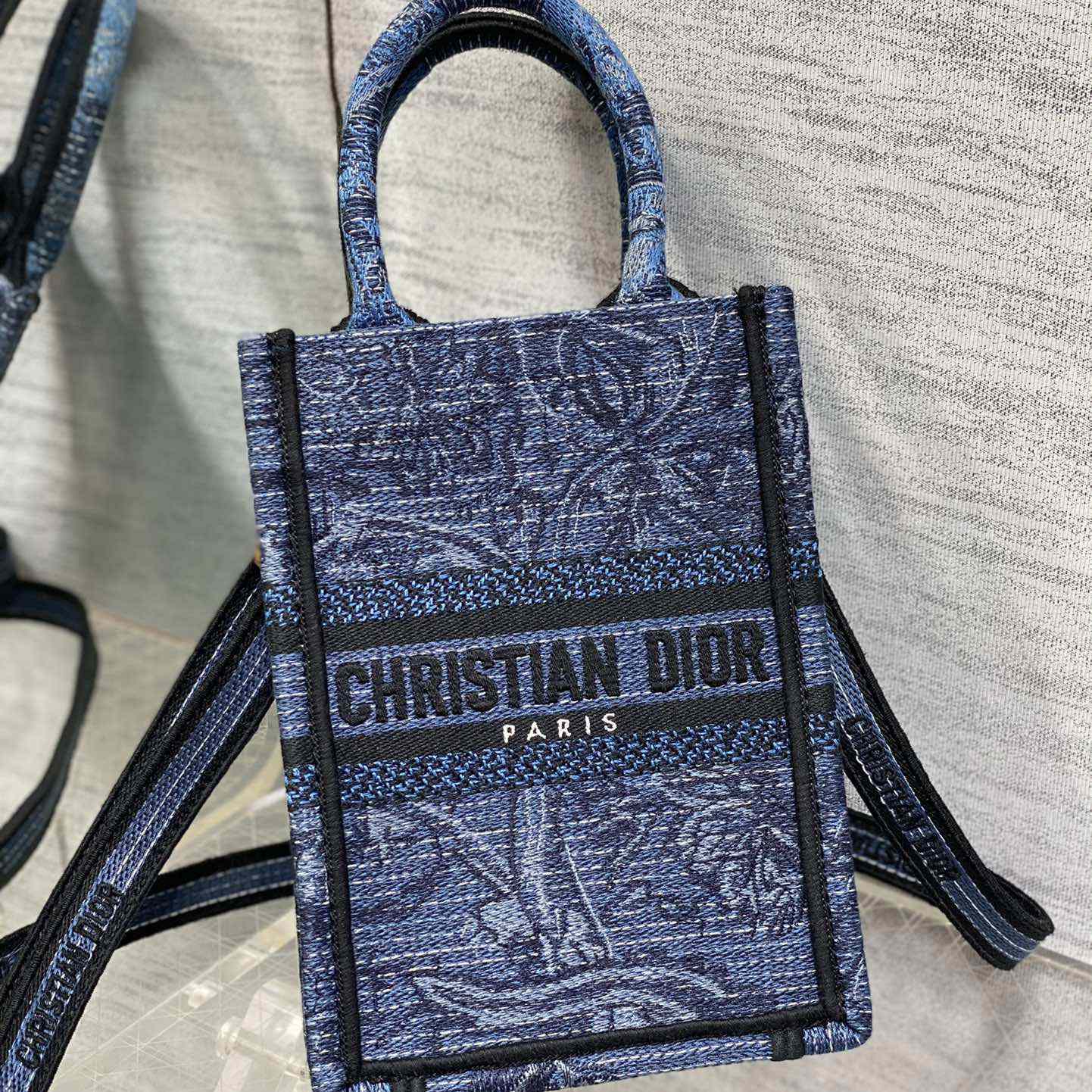 Dior Mini Dior Book Tote Phone Bag - 